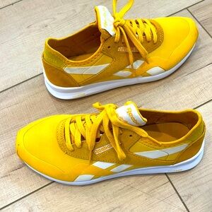 Reebok yellow sneakers